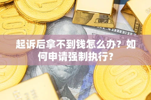 济南起诉后拿不到钱怎么办？如何申请强制执行？