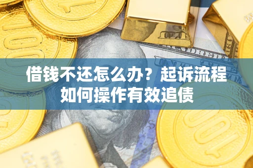 济南借钱不还怎么办？起诉流程如何操作有效追债