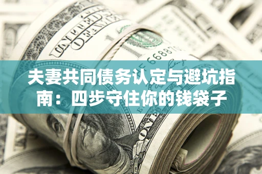 济南夫妻共同债务认定与避坑指南：四步守住你的钱袋子
