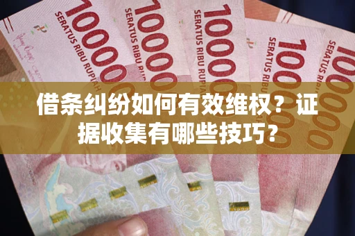 济南借条纠纷如何有效维权？证据收集有哪些技巧？