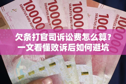 济南欠条打官司诉讼费怎么算？一文看懂败诉后如何避坑